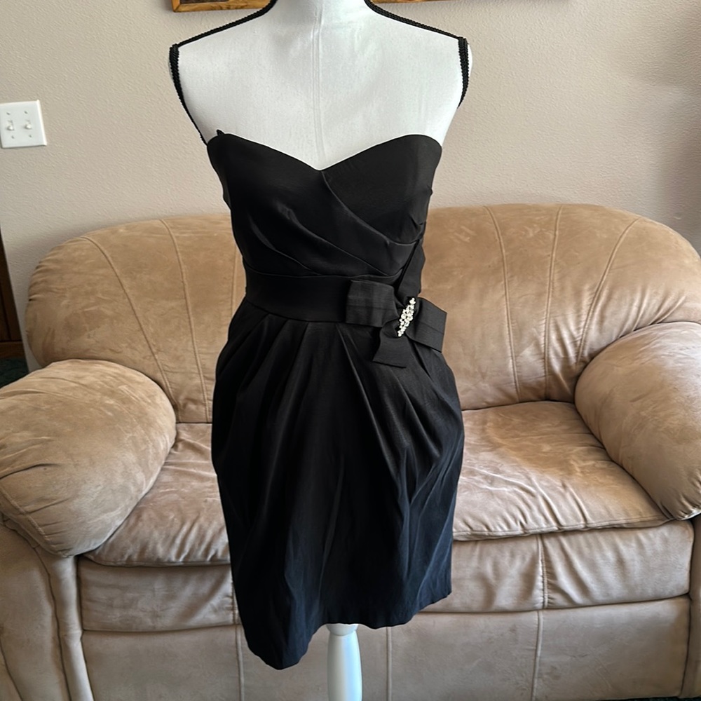 Black mini dress